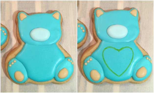 Teddy Bear Baby Cookies